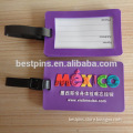 MEXICO Purple OEM Logo Soft PVC Luggage Tag